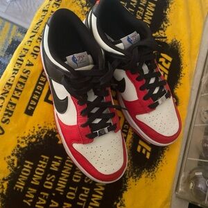 Nike Kids Red and White Sneakers